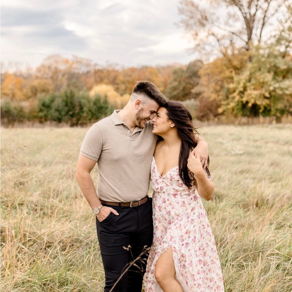 Alamour The Label White & Pink Dress used to Engagement Pictures - Picture 3 of 7